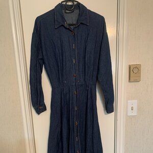 Vintage Jean Dress - Dark Blue